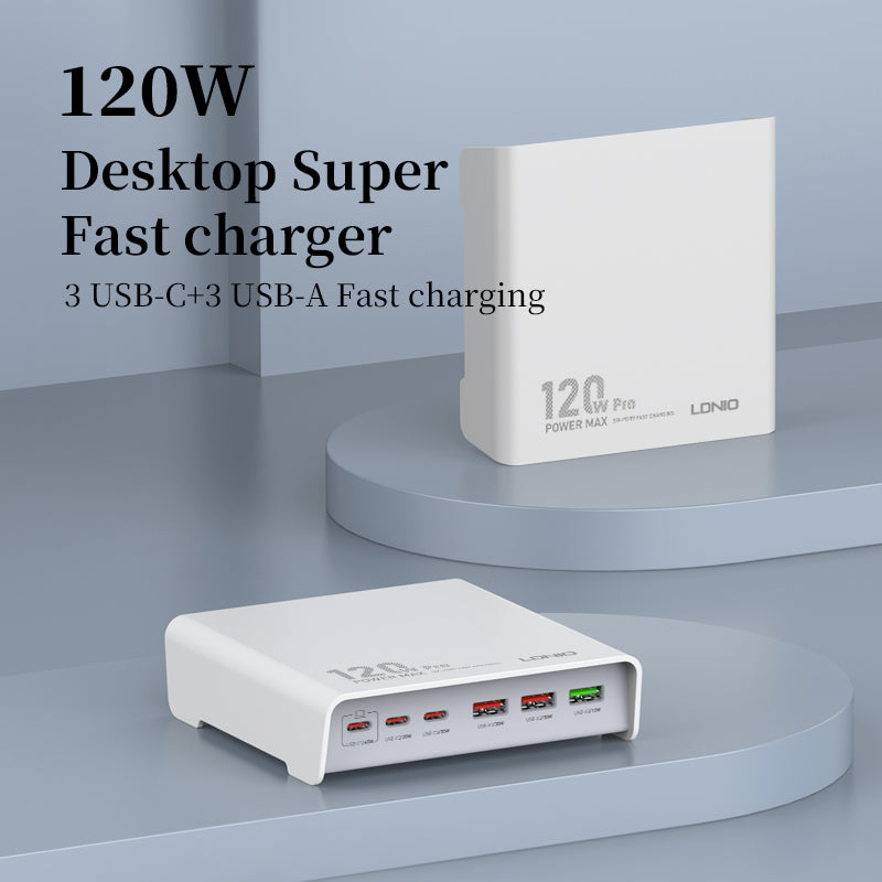 LDNIO Q605 120W višeportna stanica za punjenje