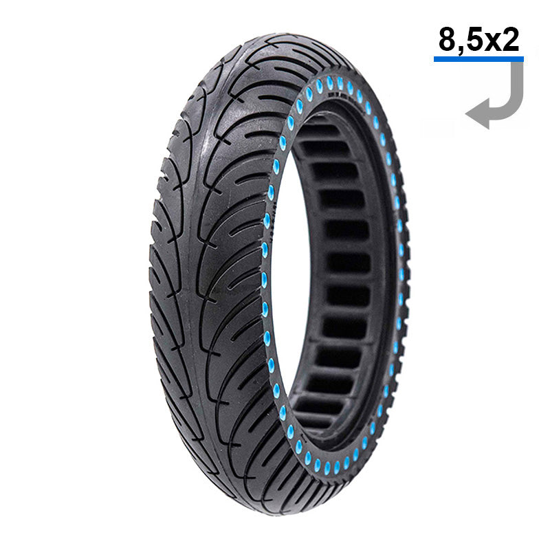 Ultralight solid wheel 8.5×2 – blue dots