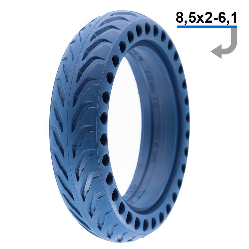 Perforated solid tire 8.5x2-6.1/b34 - blue