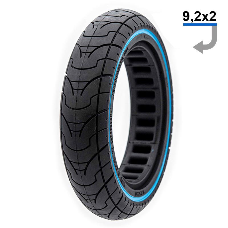 Solid Ultralight tire with Blue Line 9.2x2-6.1/B34