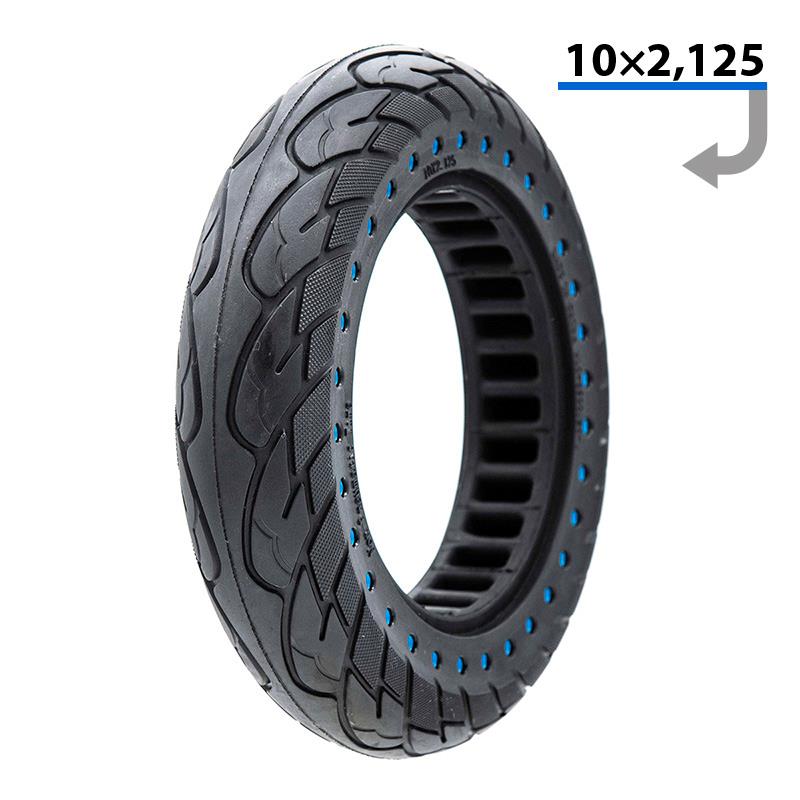 Ultra light solid tire 10x2.125-6.1/B34 - blue dots