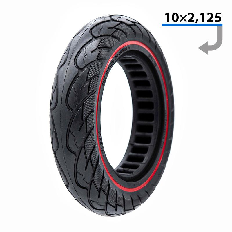 Ultra light solid tire 10x2.125-6.1/B34 - red line