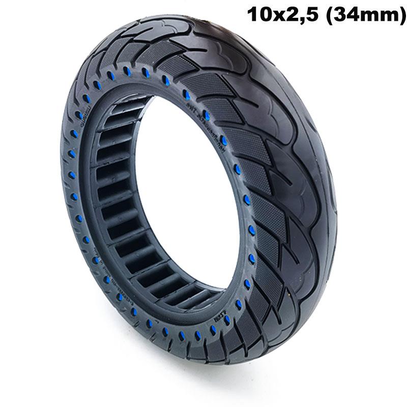 Ultra light solid tire 10x2.5-6.1/B34 - blue dots