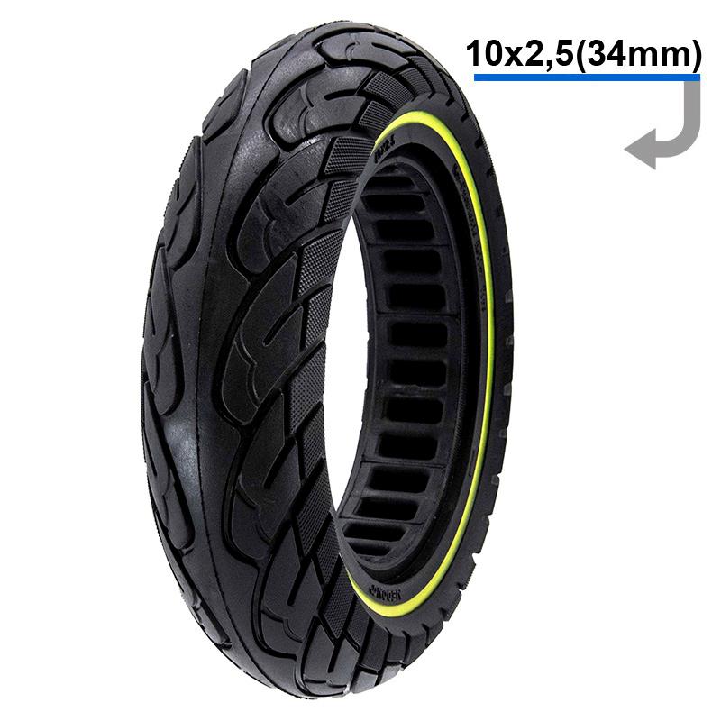 Ultra light solid tire 10x2.5-6.1/B34 - fluorescence