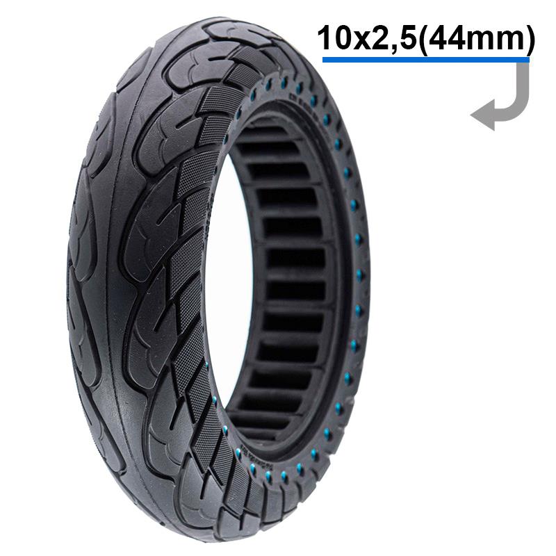 Ultra light solid tire 10x2.5-6.1/B44 - blue dots