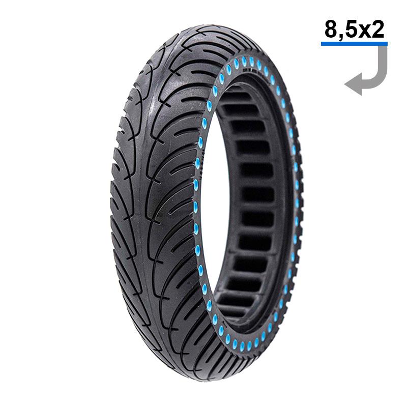 Ultra light solid tire 8.5x2-6.1/B34 - blue dots