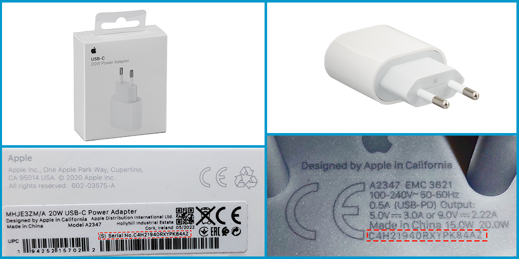 Original Apple charger 20W 