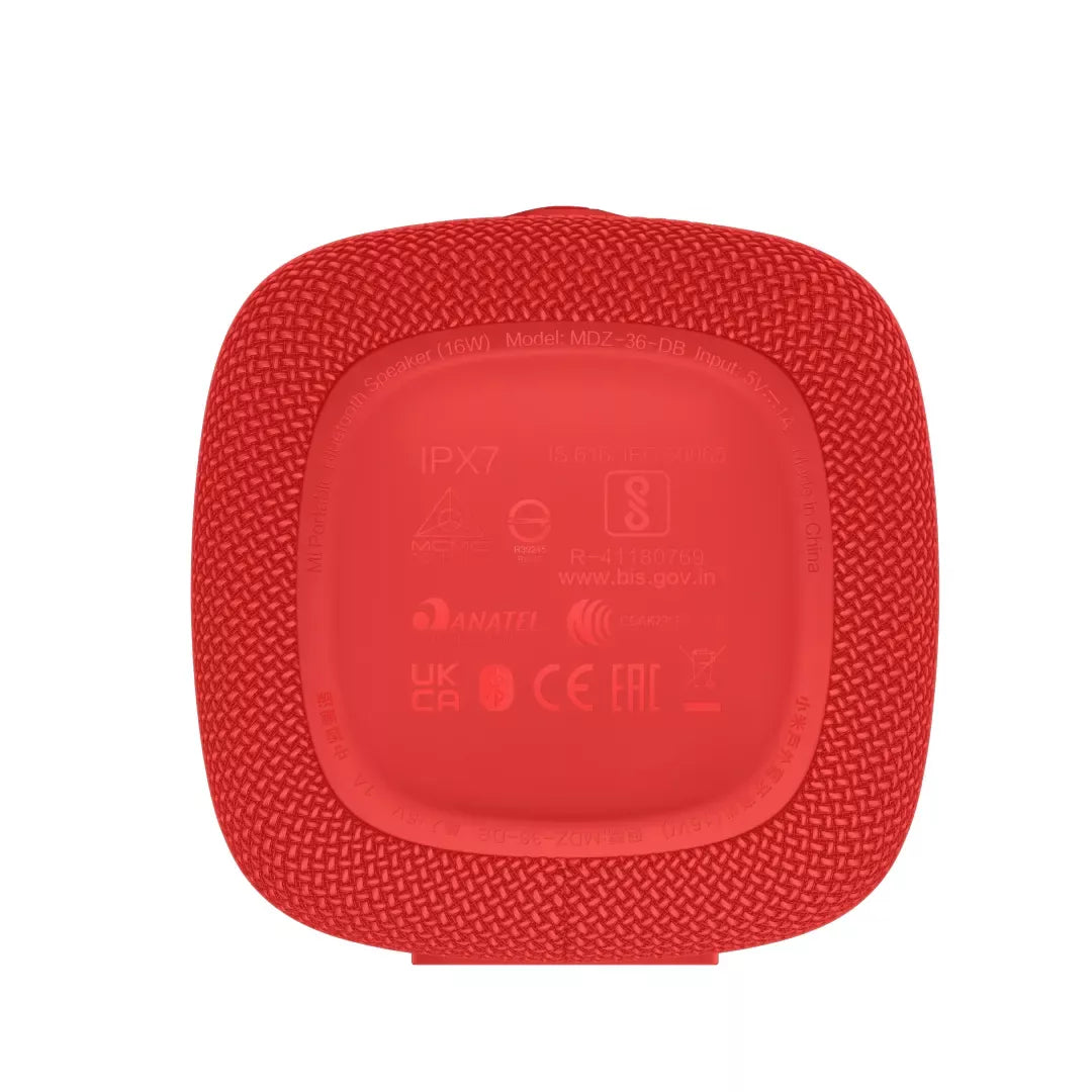 Xiaomi Mi Portable Bluetooth Speaker 16 W Red - Portable Speaker