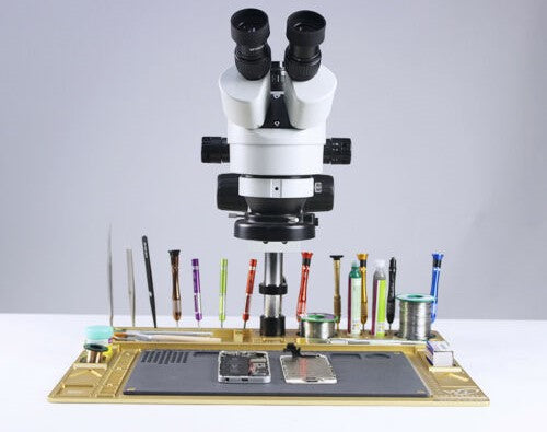 Work Surface with Microscope and Tool Base
