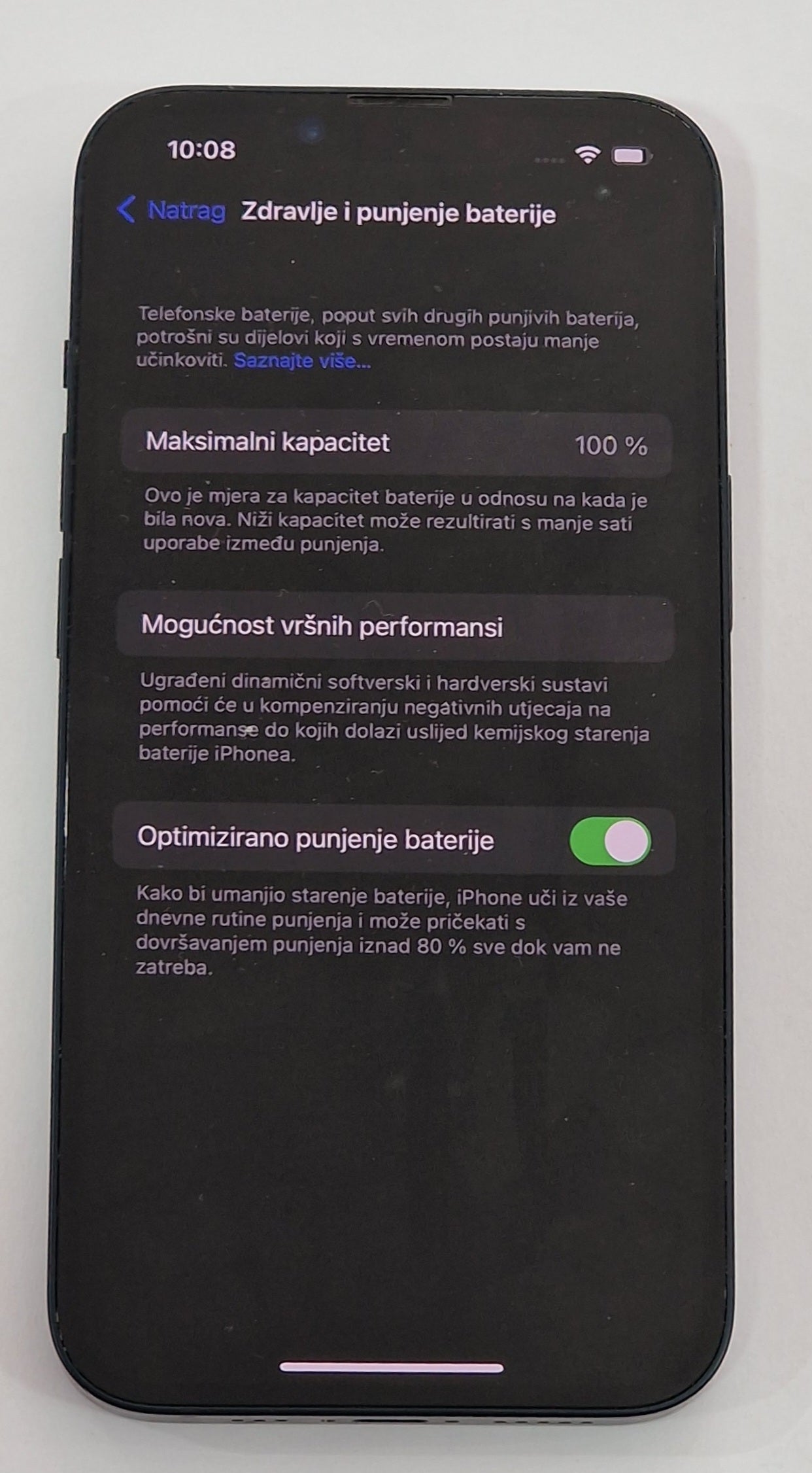 Apple iPhone 14 128GB Midnight ( Rabljen ) ( Kap. bat. 100% )