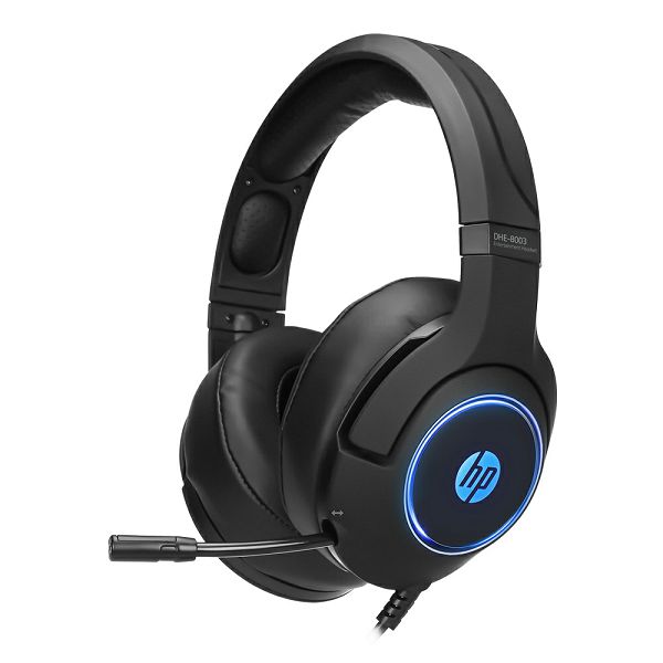 HP HEADPHONES LARGE DHE-8003 USB BLACK