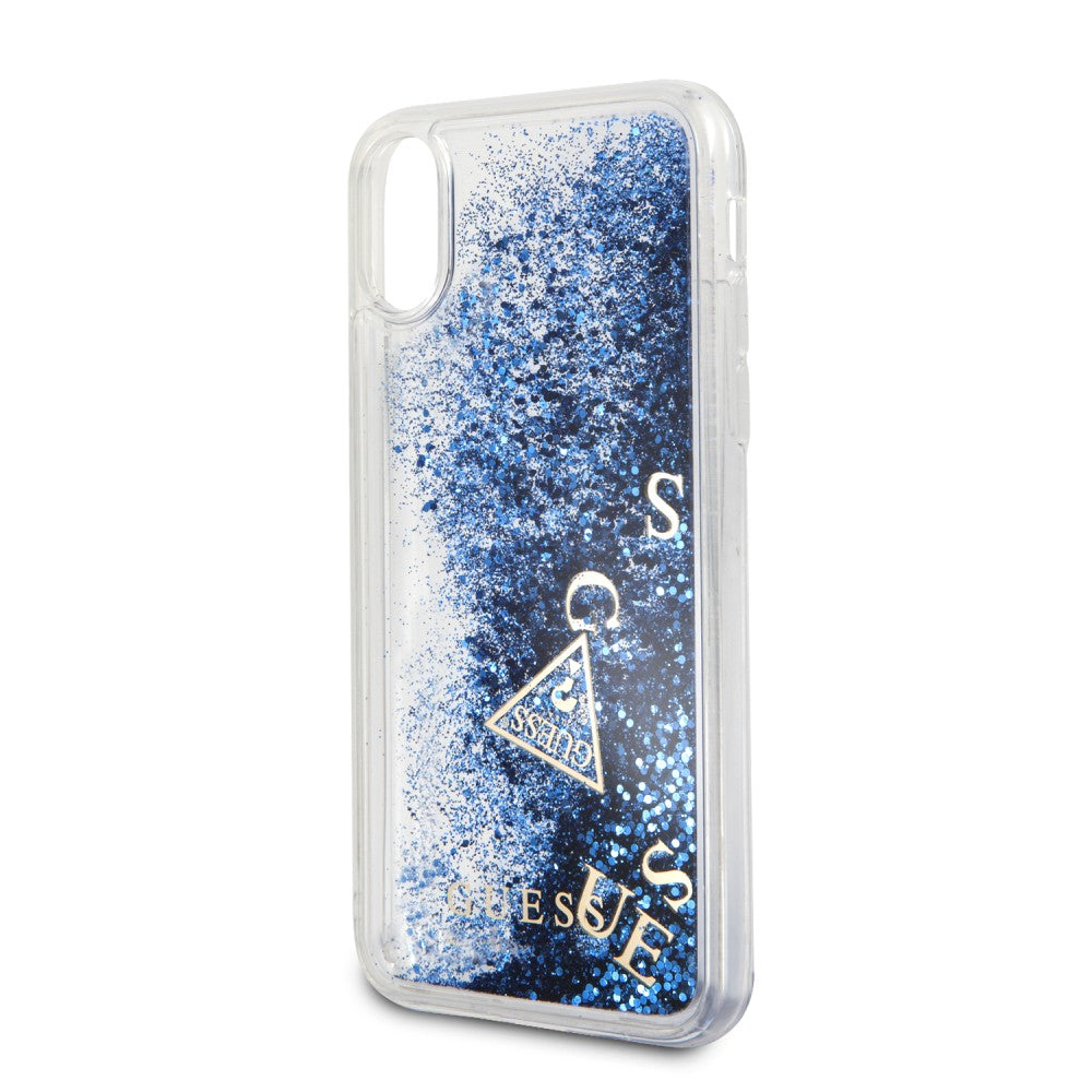 GUESS MASK FOR IPHONE X/XS LIQUID GLITTER HARD CASE