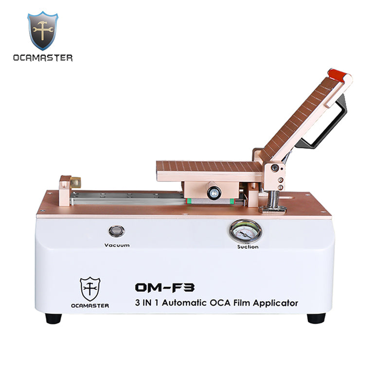 MACHINE OCAMASTER OM-F3 FOR PLACEMENT OF OCA GLUE AND POLARIZED FILM