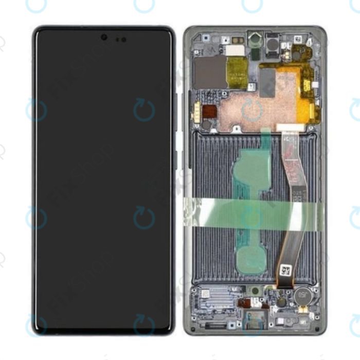 LCD Samsung S10 Lite G770F + touch + okvir Srebrni/ Bijeli (Prism White) Service Pack Original EU