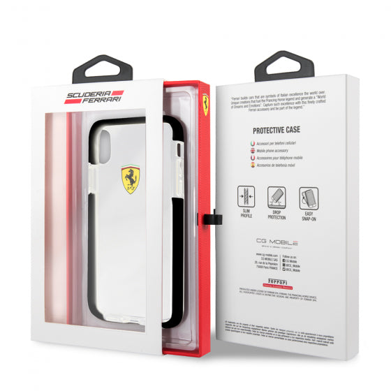 FERRARI MASK IPHONE X/XS ACRYLIC CASE ON TRACK