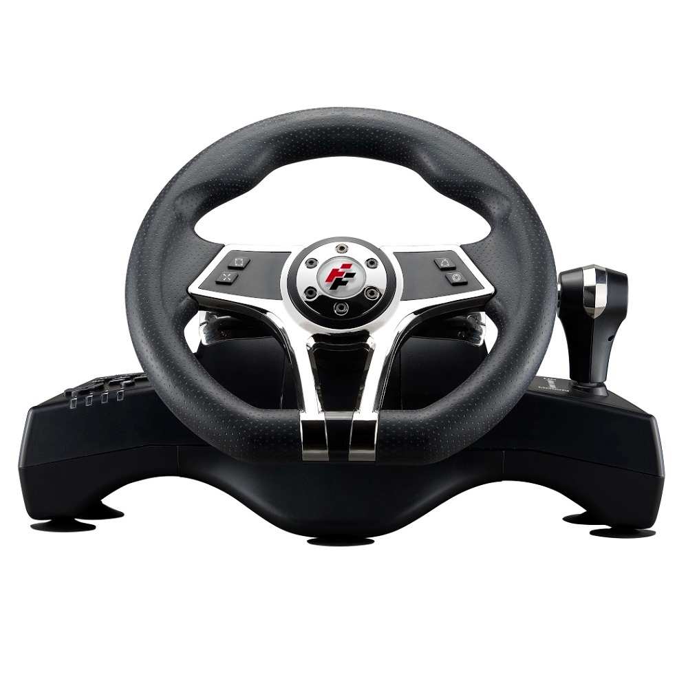 HURRICANE FLASHFIRE WH-3103V-NL STEERING WHEEL FOR PS4, PS3, PC AND SWITCH 2 PEDALS + GEARBOX