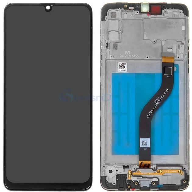 LCD Samsung A20s A207 + touch + okvir Crni Service Pack Original EU