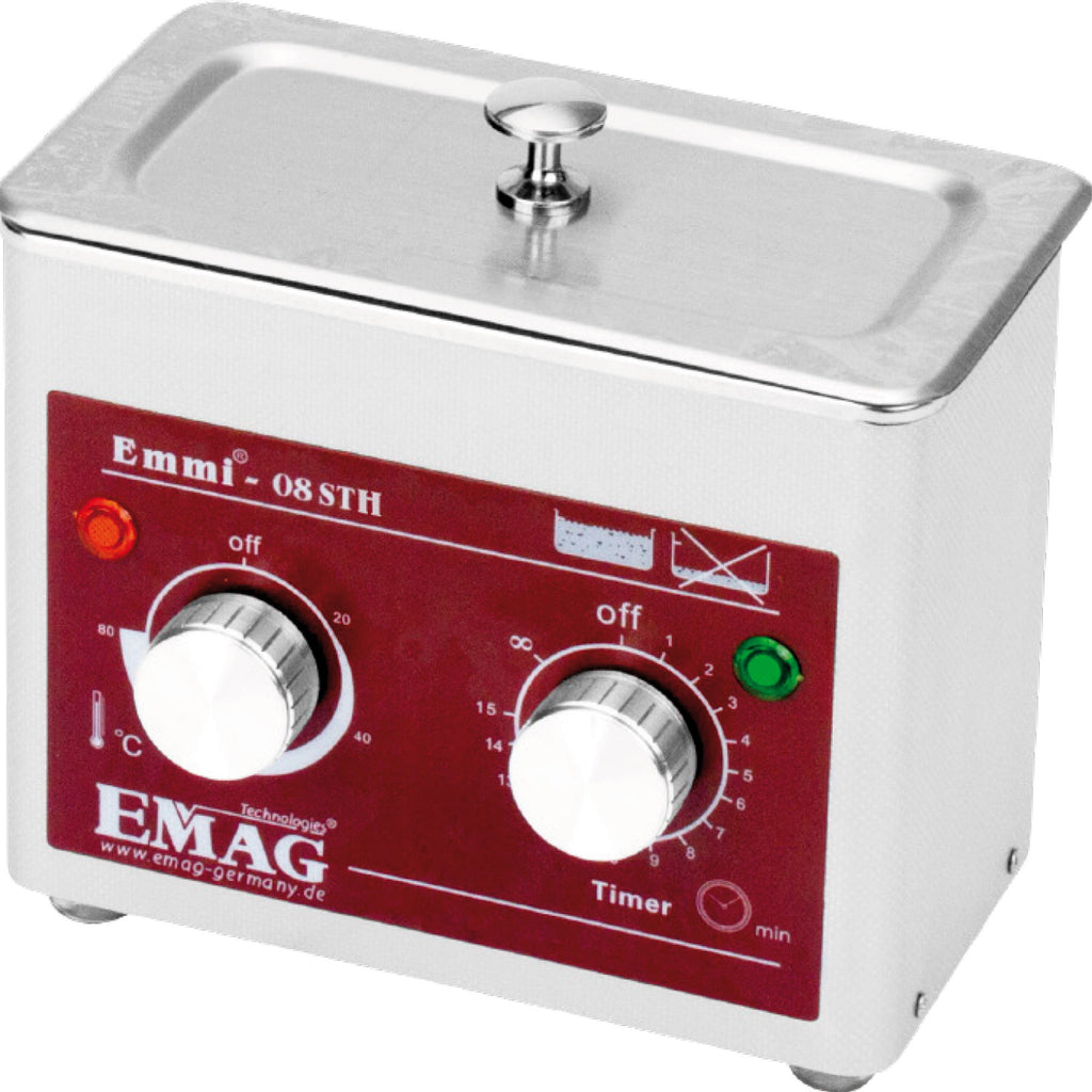 Ultrasonic Cleaner Pro EMAG tub 8STH HEATING SYSTEM (0.8L) New