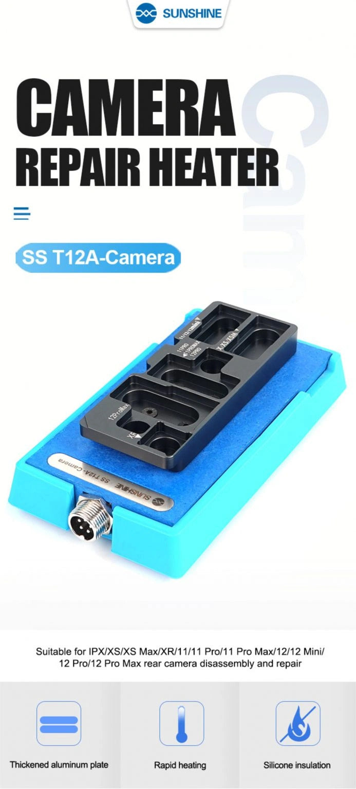 SUNSHINE T12 A-CAMERA IPHONE X TO 12 PRO MAX CAMERA HEATING MOLD