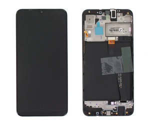 LCD Samsung A10 A105FN + touch + frame Black Service Pack Original EU