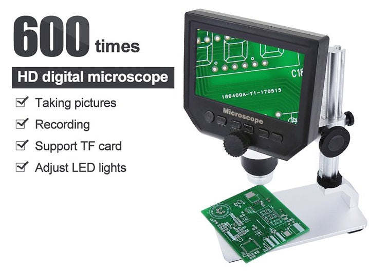 DIGITAL MICROSCOPE 600X WITH 4.3