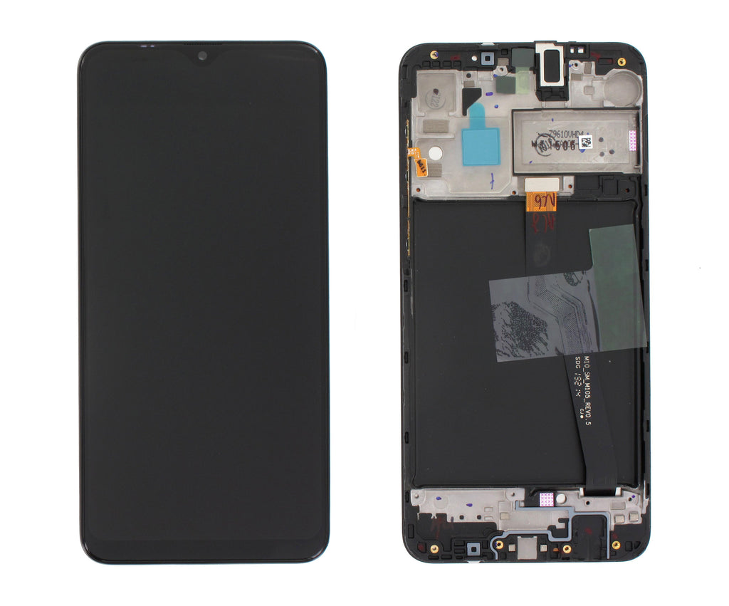 LCD Samsung A10 A105FN + touch + okvir Crni Original EU Reparirano